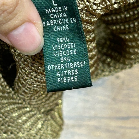 Lauren Ralph Lauren metallic stretch blouse - Picture 4 of 6